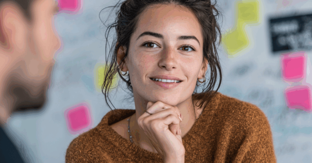 Femme suivant un coaching CRO