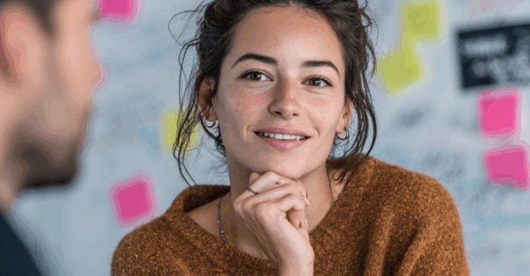 Femme suivant un coaching CRO