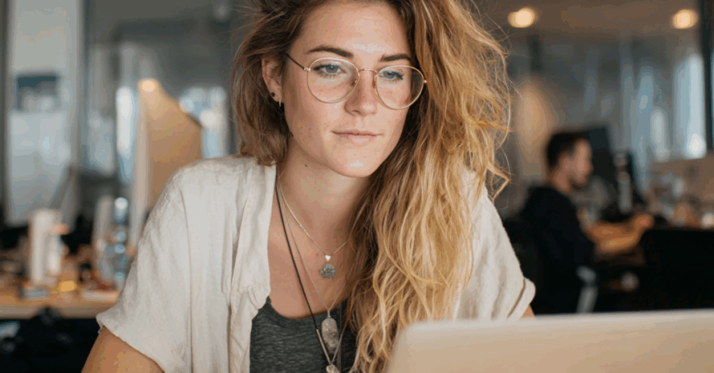 Femme qui lance sa première campagne Google Ads