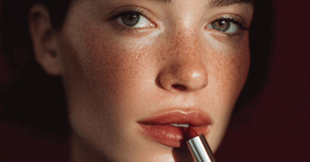 femme qui se maquille