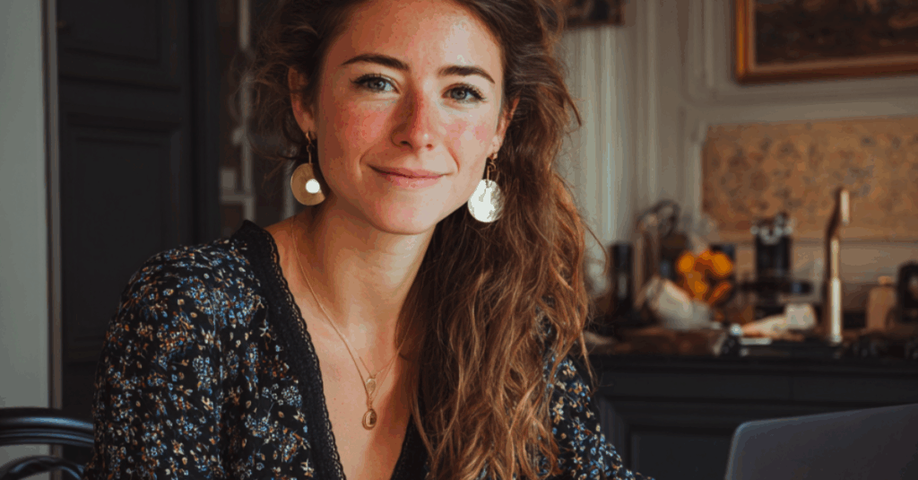 Entrepreneuse qui compare Google My Business, Instagram et son site web pour améliorer sa visibilité en ligne